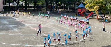 運動会の練習(年中)