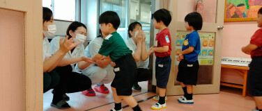 給食室へご挨拶