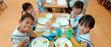 初めてのお給食(年少)